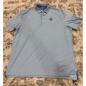 johnnie-O Mens Concord Country Club Embroidered Golf Polo Shirt XL Polyester